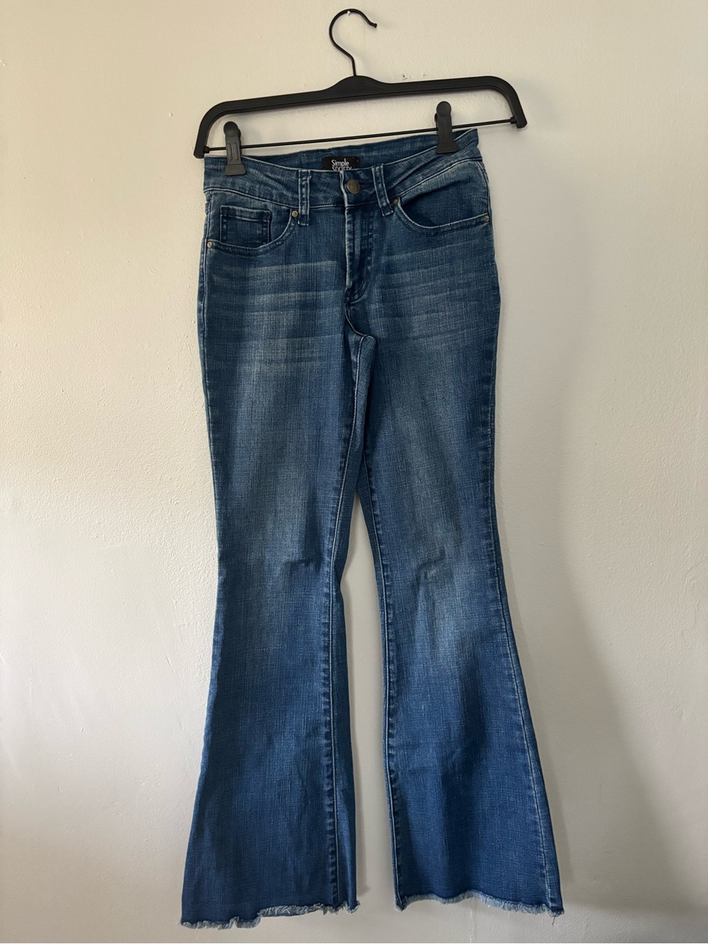 Dark Wash Blue Flare Jeans